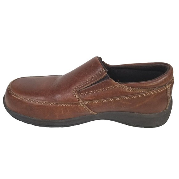 Womens Carolina CA1572 Brown Leather Steel Toe Work Shoes Size‎ 8.5 - Picture 8 of 16